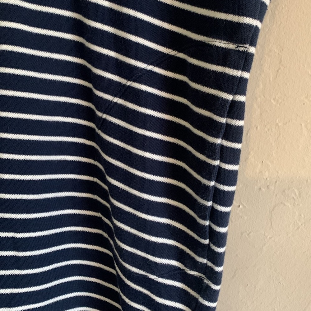 ATM ANTHONY THOMAS MELILLO Stripe Shift Dress In Navy/ Chalk Stripe Size Small - Picture 6 of 9